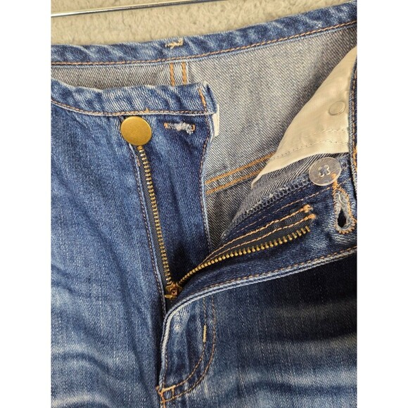 Evereve Ever Slouchy Jeans 27 High Rise Wide Flare Leg Whiskers Boho - Picture 6 of 12